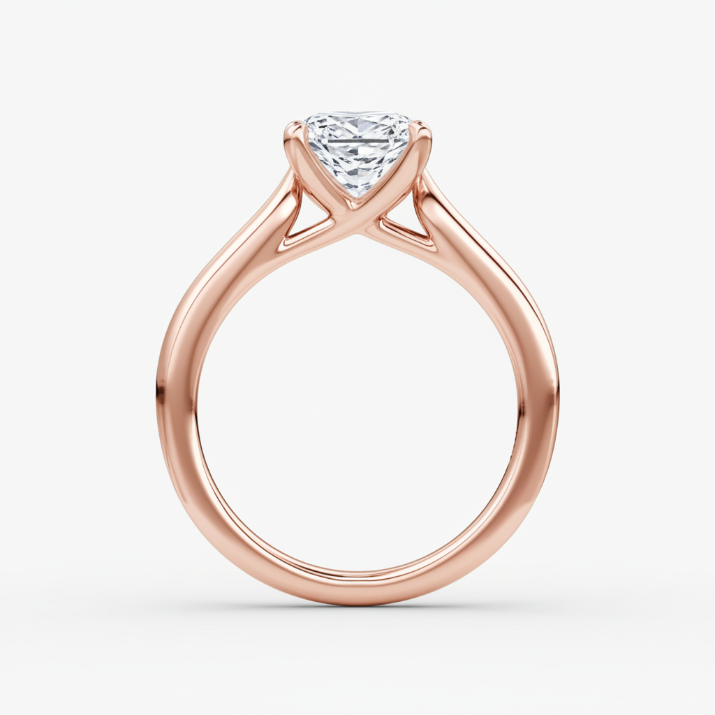 Cushion Rose Gold - Side