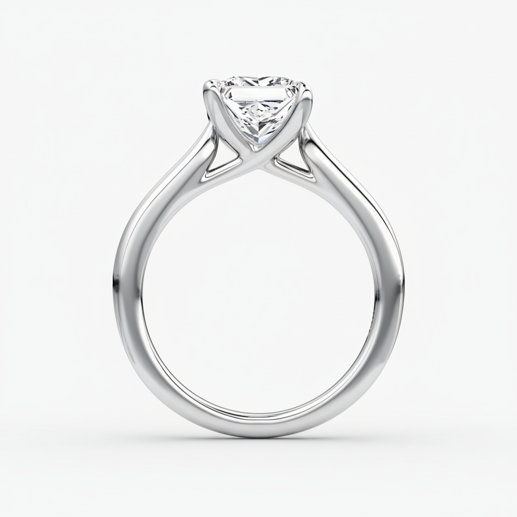 Emerald 14k White Gold - Side