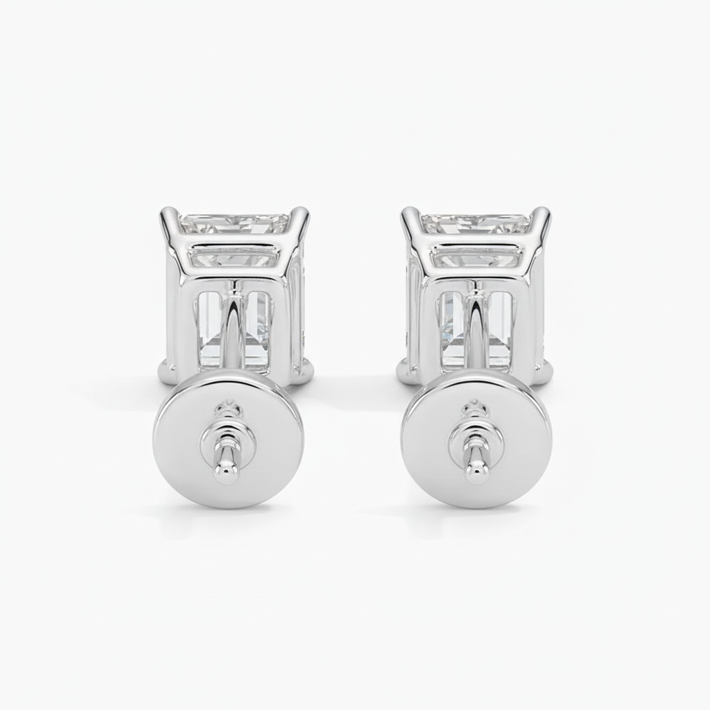 Emerald Cut - Side/Back View