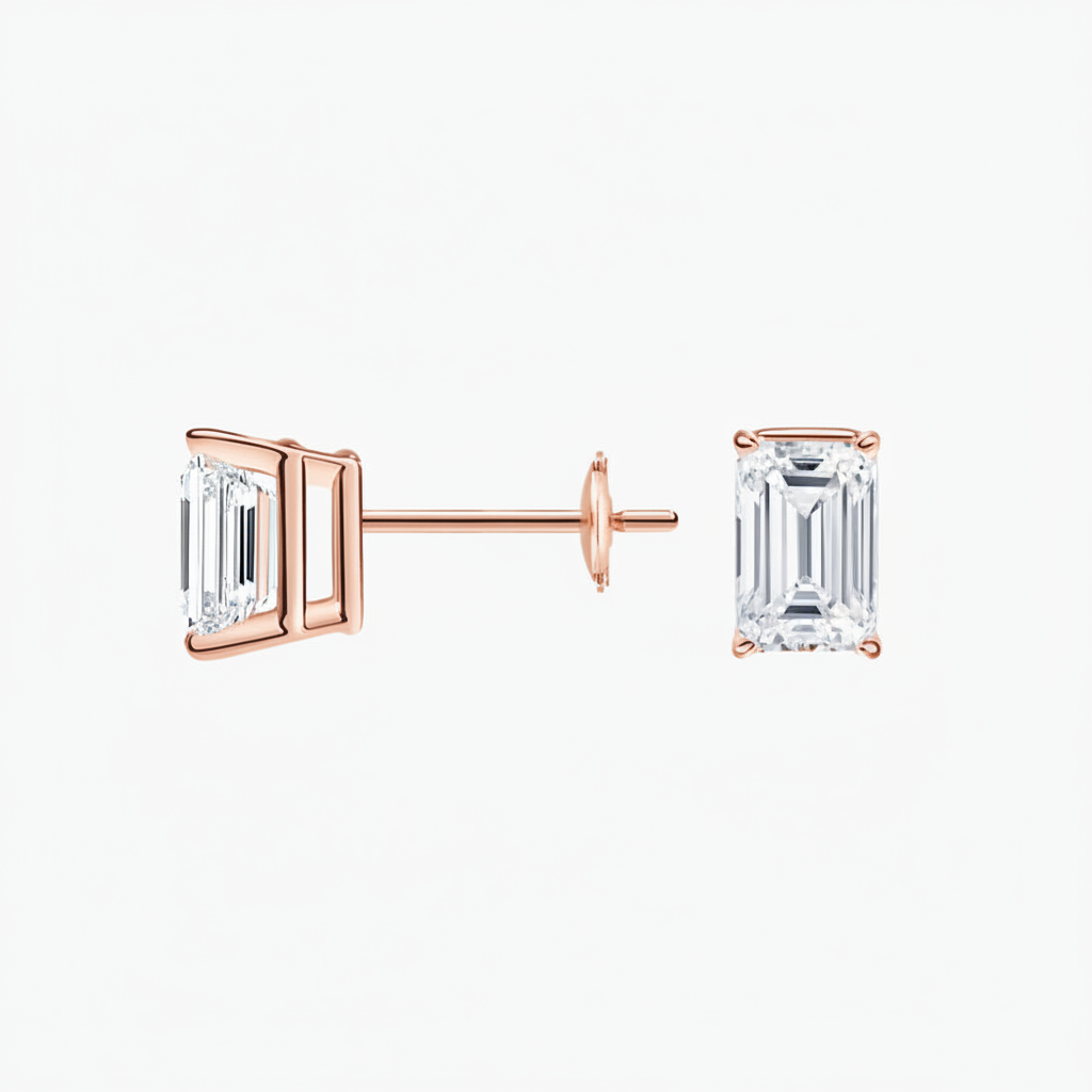 Emerald 14k Rose Gold - Side/Angled View