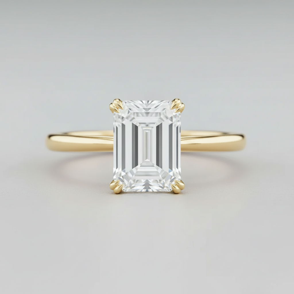 Emerald 14k Yellow Gold - Front View