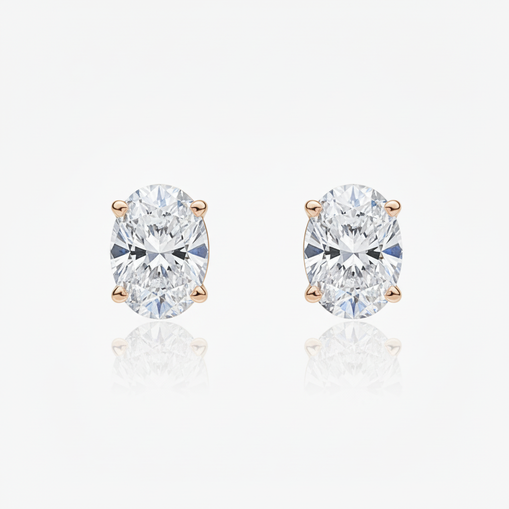 Oval 14k Rose Gold - View 2