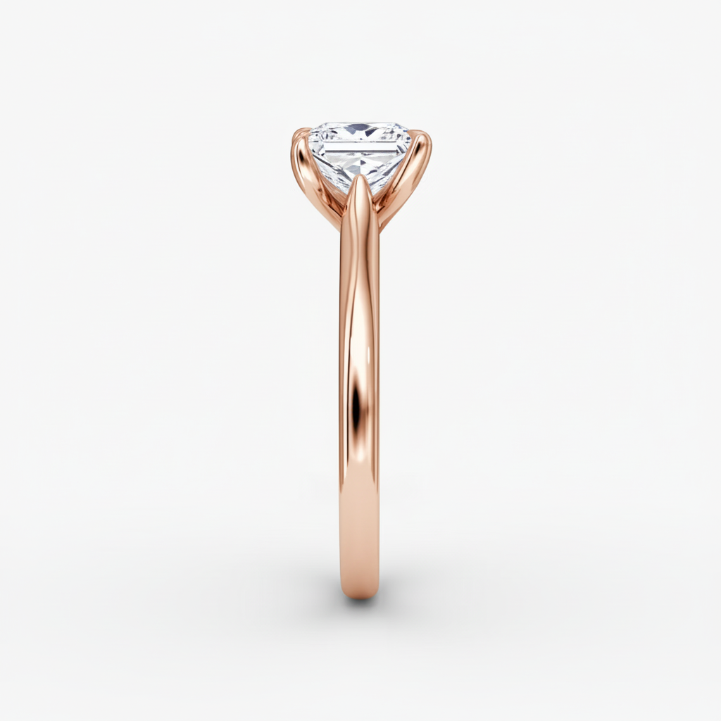 Oval Rose Gold - Angled