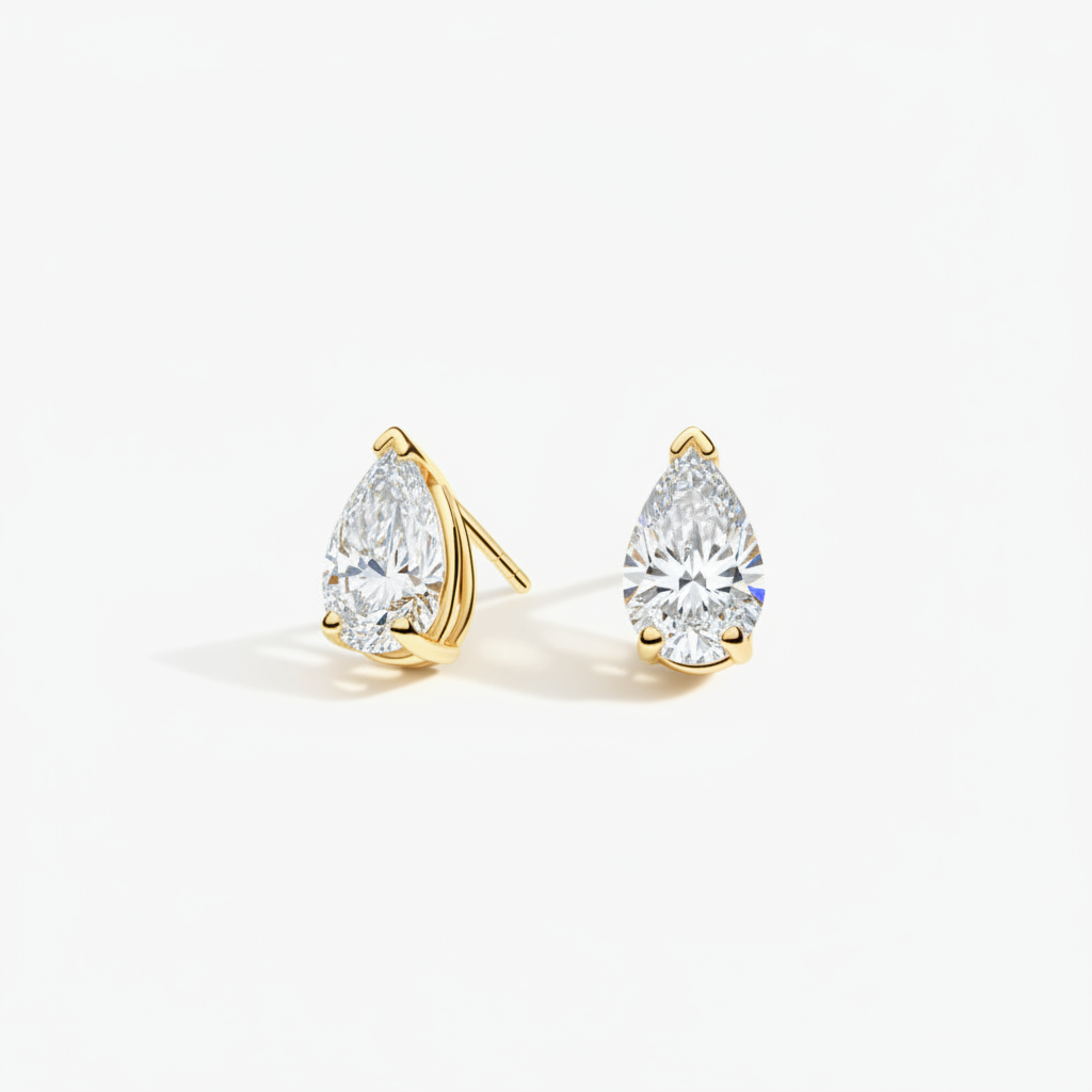 Pear Yellow Gold - Fixed