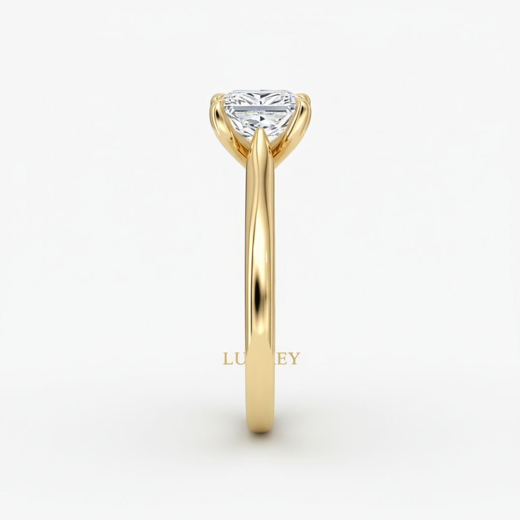Princess 14k Yellow Gold - Side-2 View