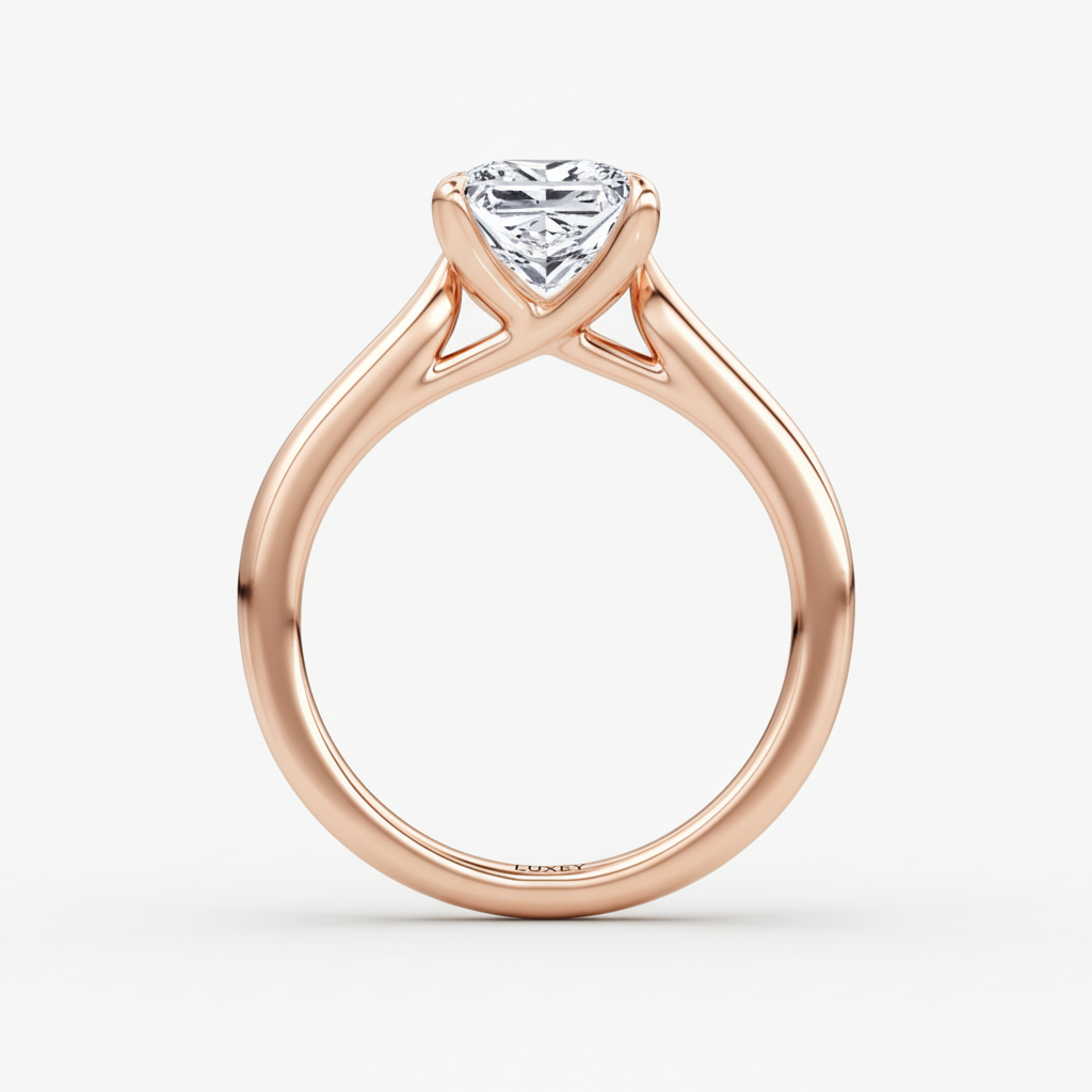 Princess Rose Gold - Front with LUXEY shank