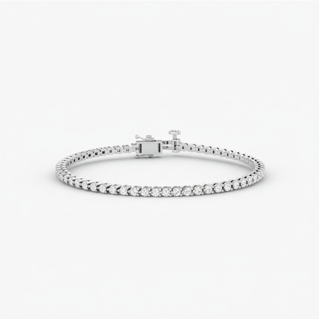 White Gold Tennis Bracelet