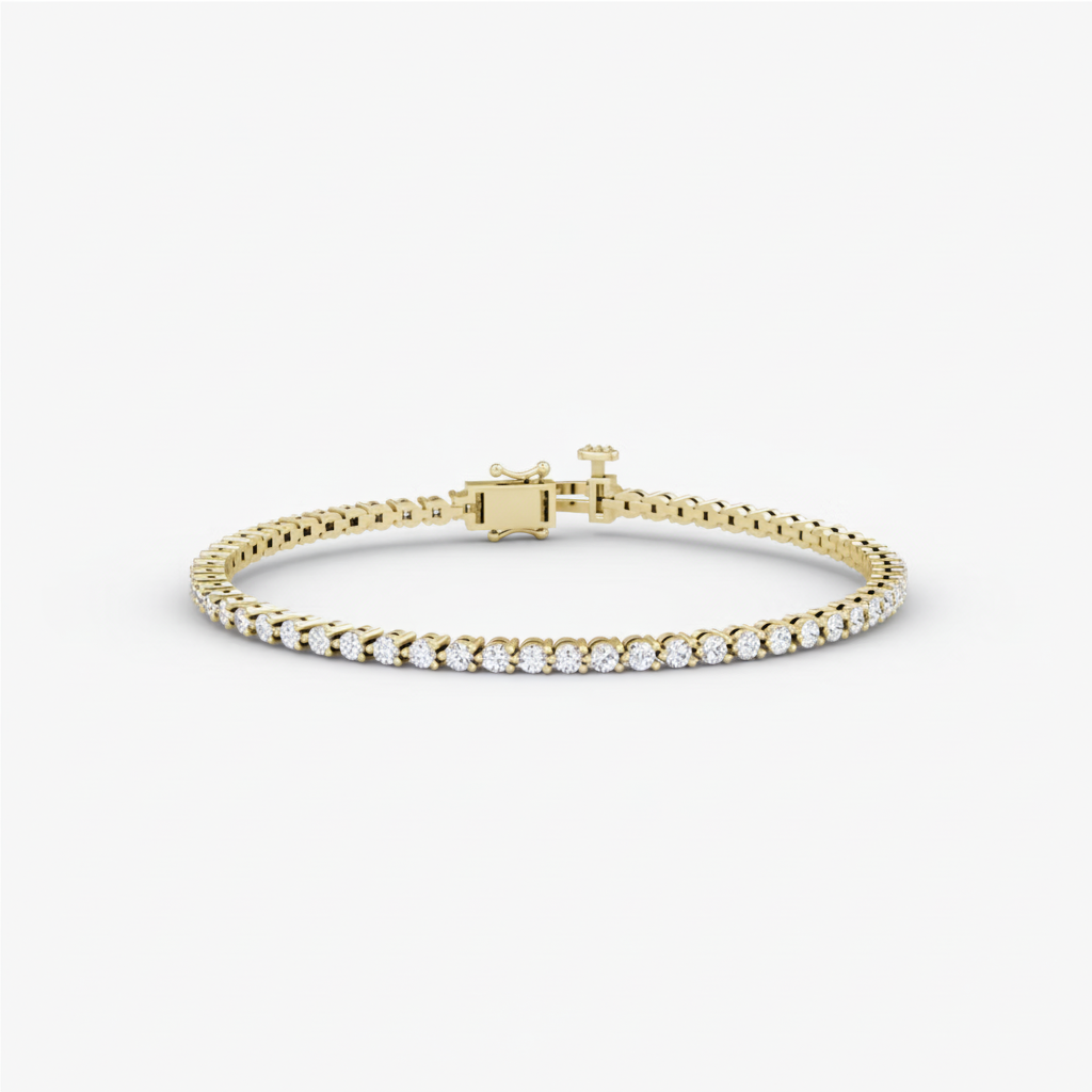 Yellow Gold Tennis Bracelet